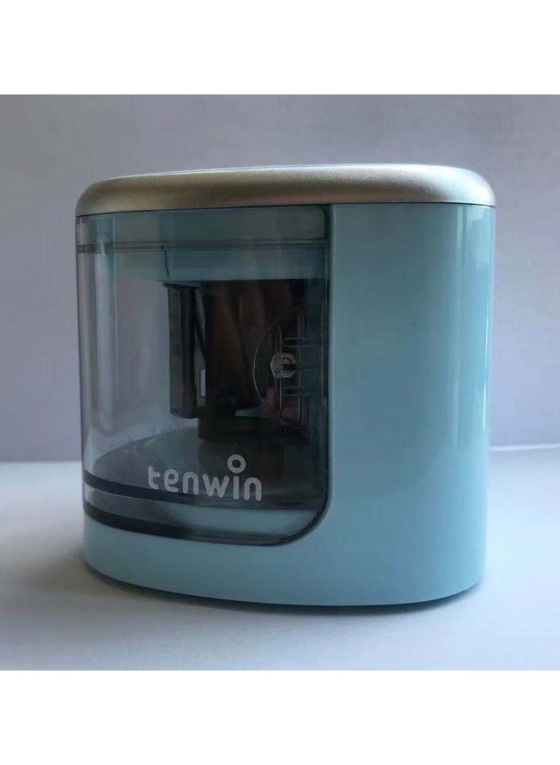 tenwin Electric Dual-Hole Pencil Sharpener | Automatic Student & Artist Sharpener for  (6-8mm, 9-12mm) Pencils - Image 5