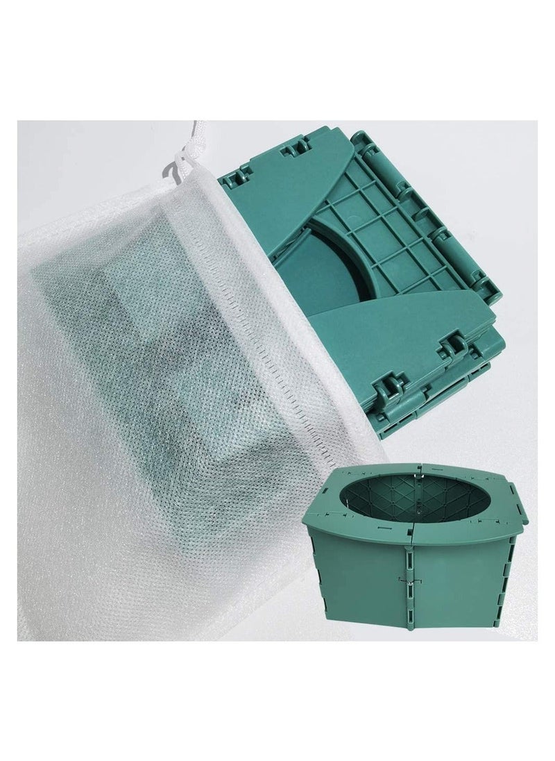 Y&D Portable Travel Potty for Toddler, Folding Commode Seat Self-Contained Toilet Compact Car Camping Children Hiking Long Trips  - Image 5