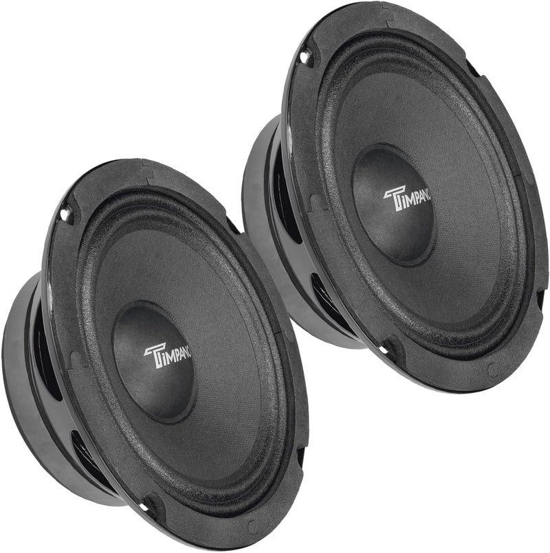Timpano 6.5 Inch Shallow Midrange Speaker 500 Watts TPT-MR6-4 PRO Bundle (Pair) - Image 1