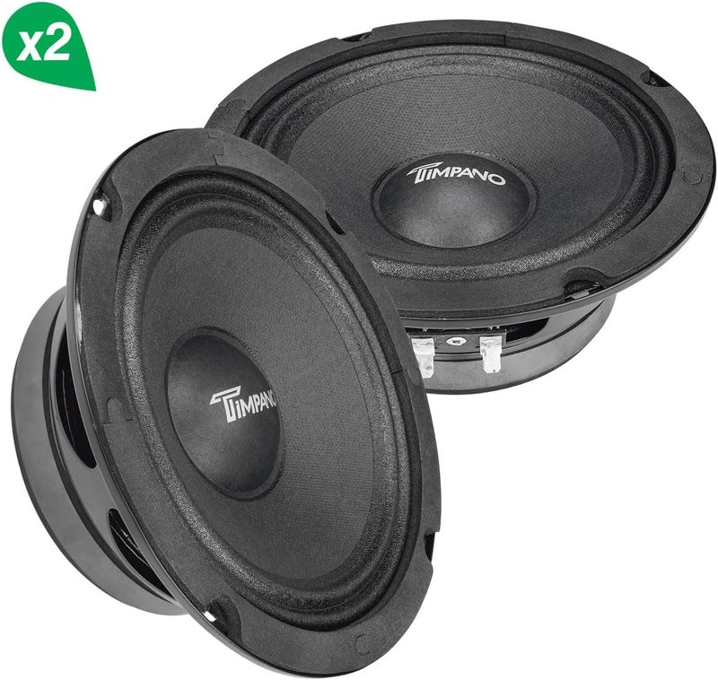 Timpano 6.5 Inch Shallow Midrange Speaker 500 Watts TPT-MR6-4 PRO Bundle (Pair) - Image 3
