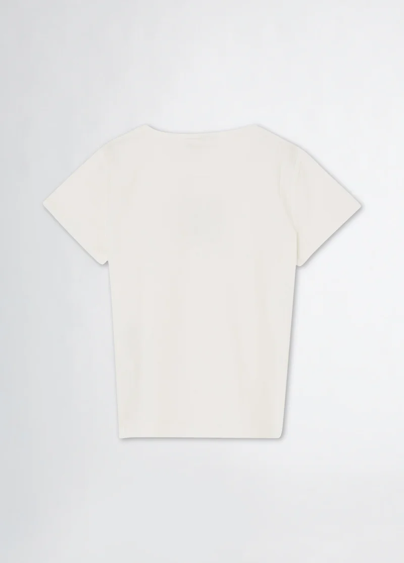Liu Jo T-shirt with logo and gemstones
