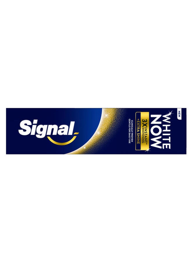 Signal White Now Toothpaste Extra Shine 3X Instant Whitening & Extra Shiny Teeth  - Image 2