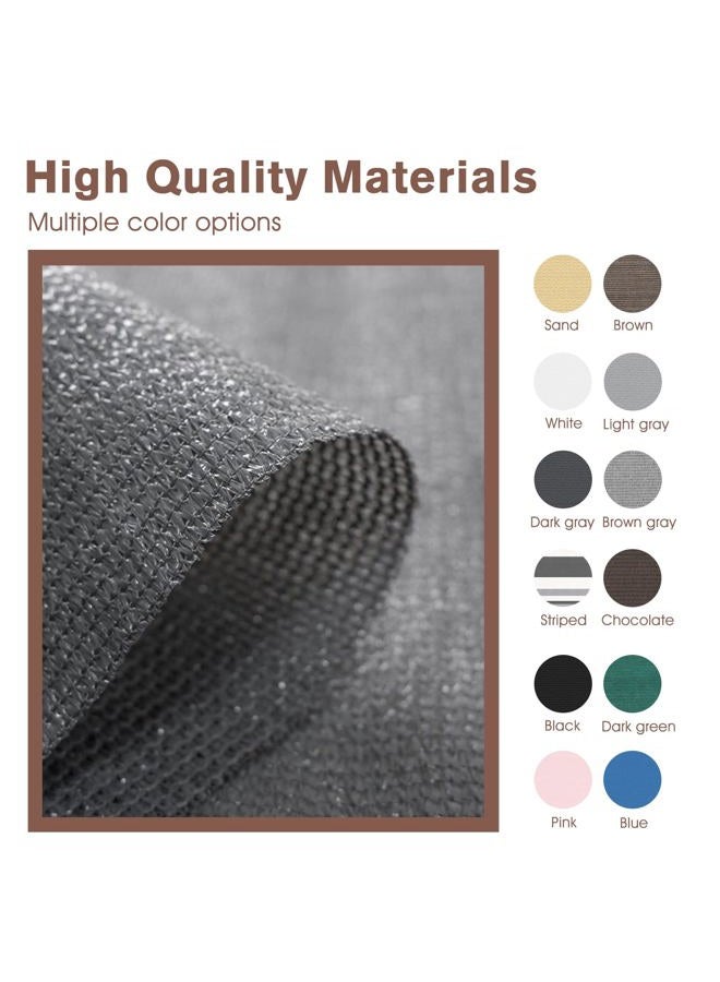 Sunny Guard 3'x10' Dark Grey Balcony Privacy Screen Fence Apartments Railing Cover Heavy Duty Mesh Windscreen for Outdoor,Deck,Backyard,Patio - Image 5