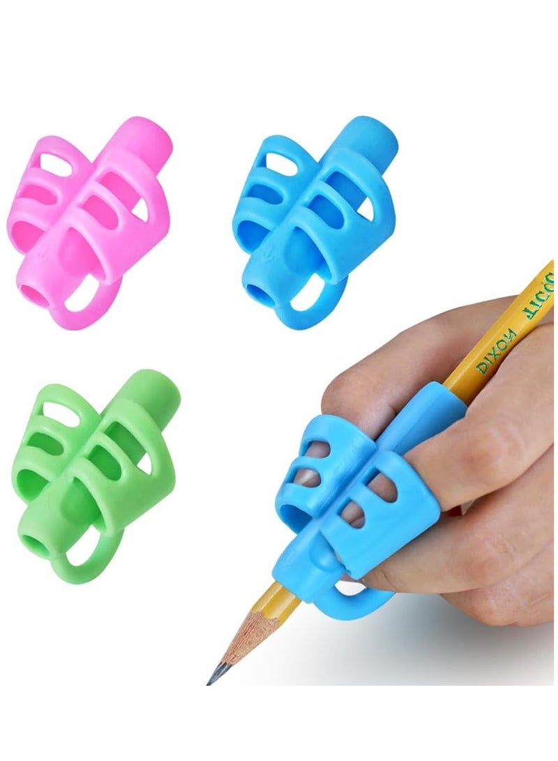 Generic JuneLsy pencil grips pencil grips for kids Handwriting posture correction training writing aids for kids toddler preschoolers students children special needs 3pack  - Image 1