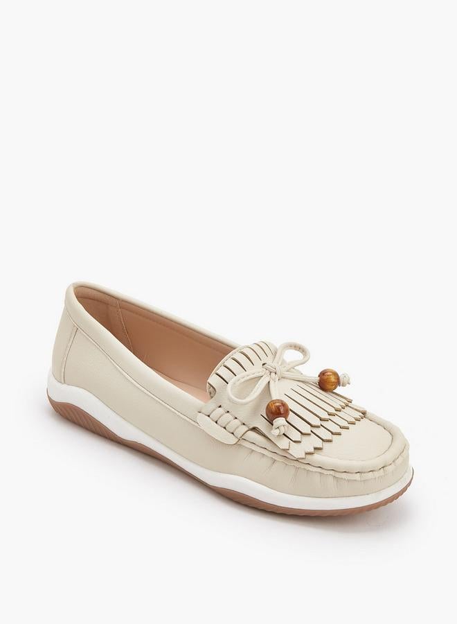 Le Confort Women Fringe Detail Loafers - Image 2