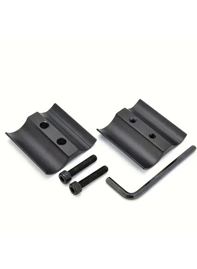 2pcs Black Aluminum Flashlight Holder Mount with Clip for 11 23mm Hunting Outdoor Camping - Image 5