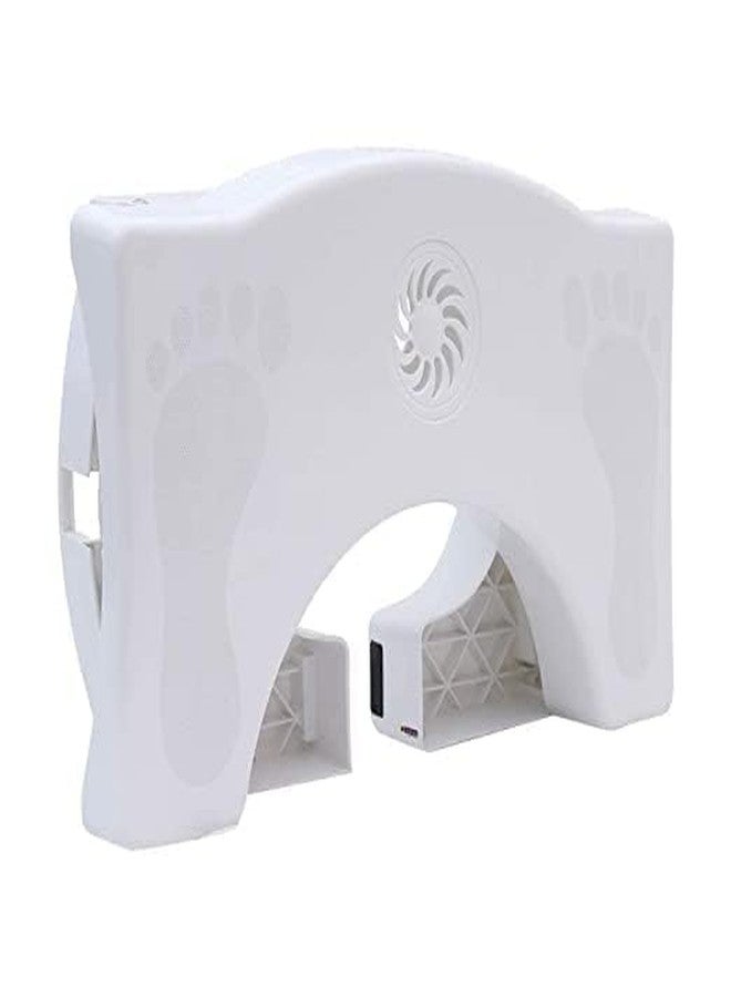 F4FIVE Foldable Toilet Step Stool, 21 cm Height, Non-Slip Squatting Bathroom Stool, White - Image 2