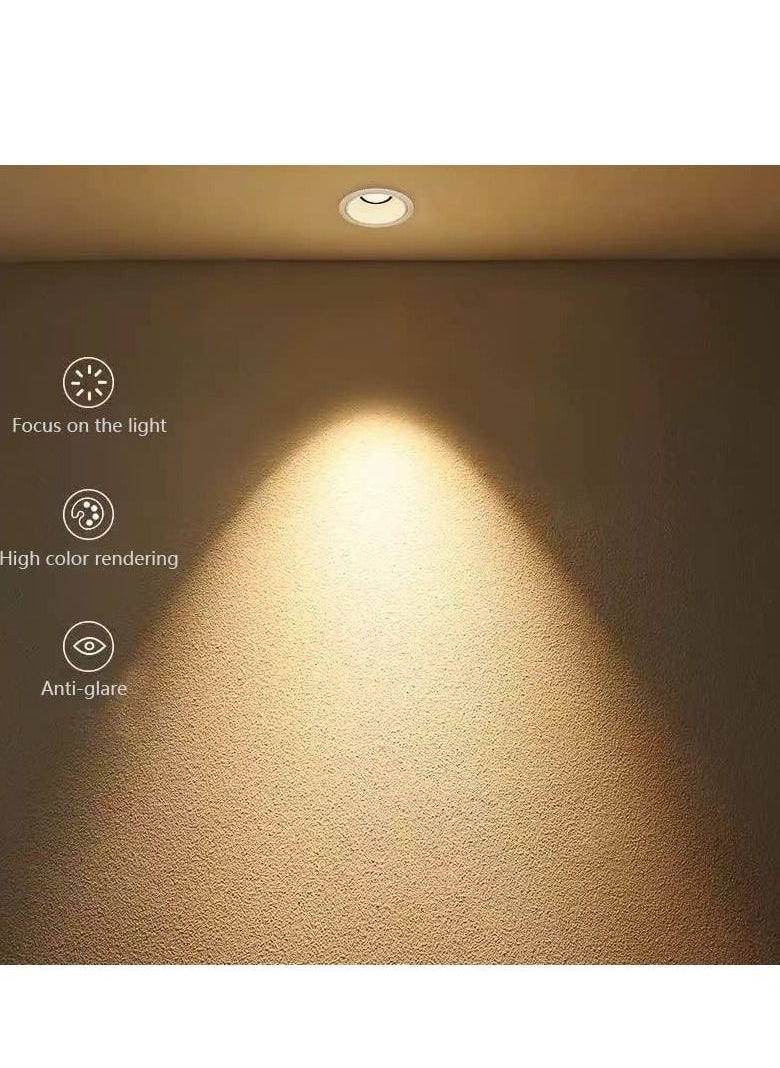 Y&D LED Bulbs Dimmable 5W 50W Equivalent 2700K Warm White 450 Lumens Standard Base 38° Beam Angle Pack of 4  - Image 3