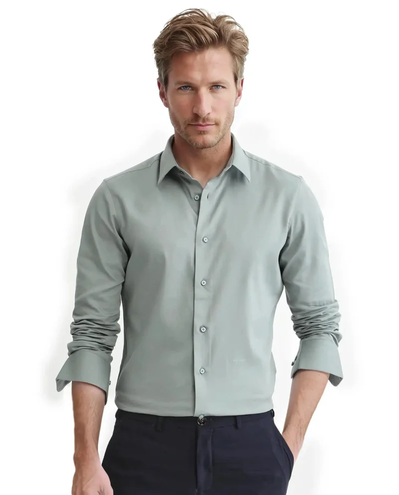 Rare Rabbit Men's Regular Fit Solid Shirt