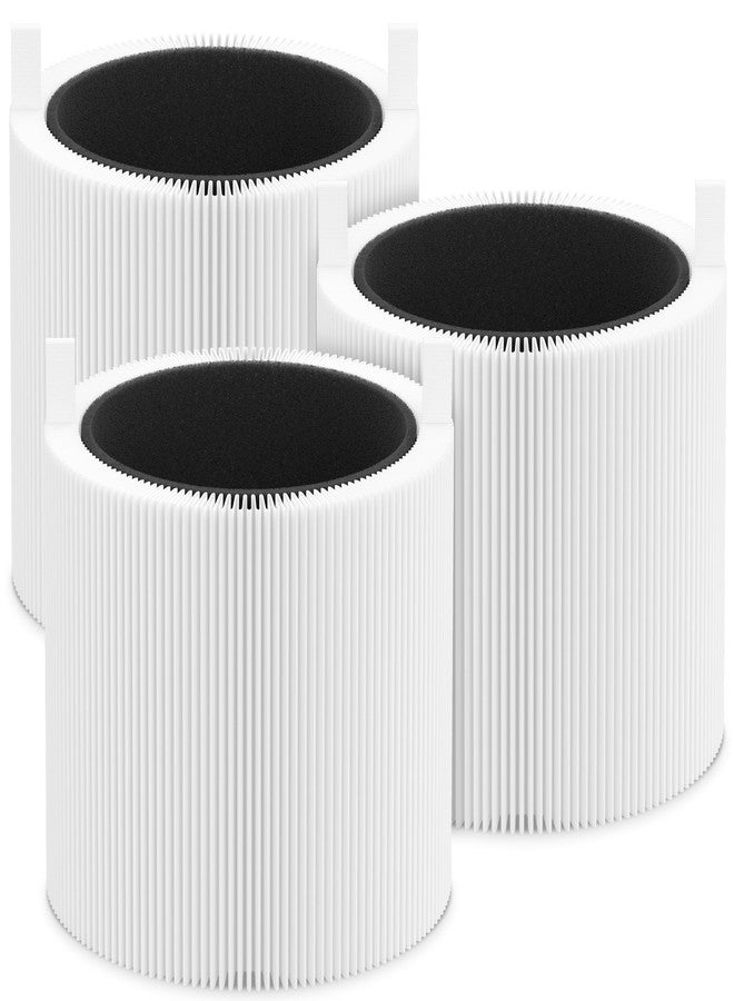 XBWW 3 Pack Mini Max Replacement Filter Compatible with Blue Pure Mini Max Air Cleaner Purifier, Premium Filter & Activated Carbon Filter, Part # FMINI, White - Image 1