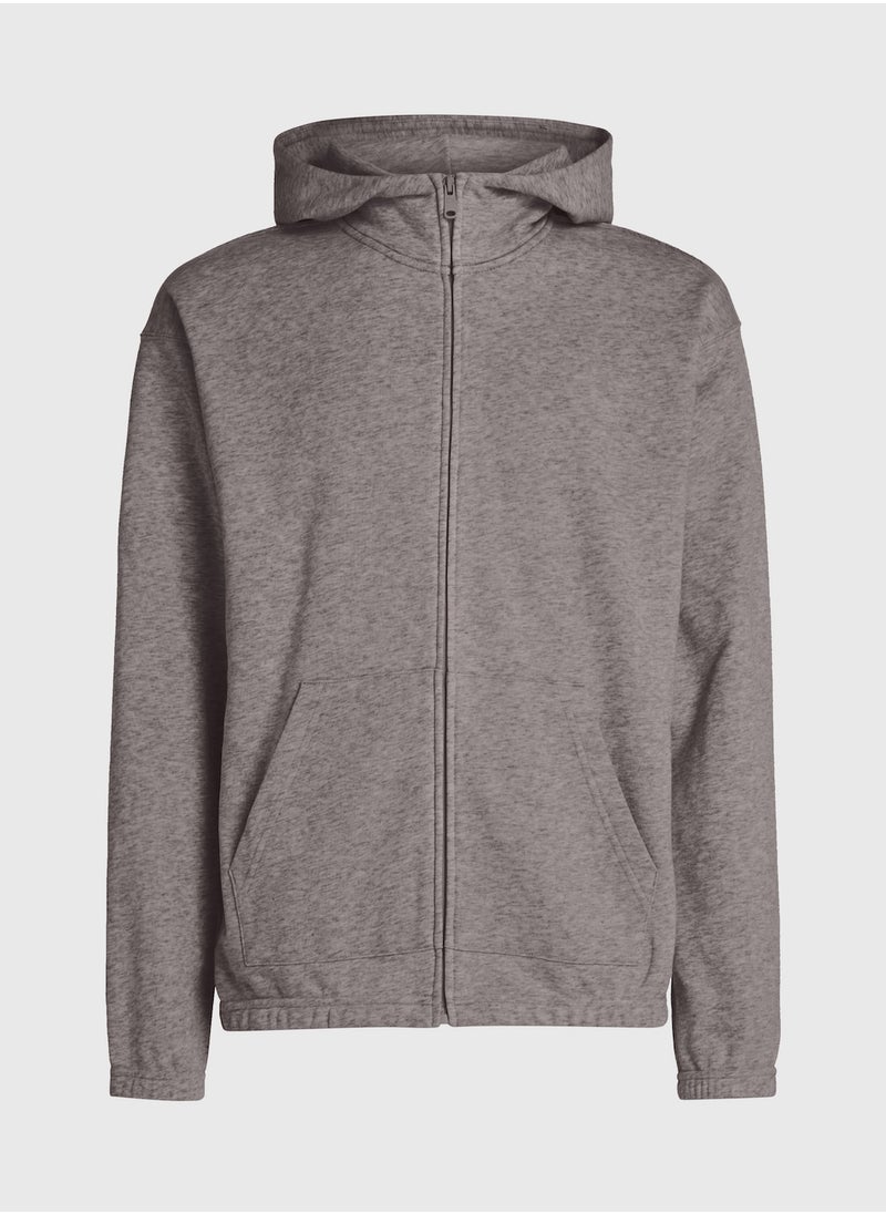 CALVIN KLEIN Calvin Klein Men's Hoody - Long Sleeves - Sportswear - Cotton Sweatshirt, Grey  - Image 3
