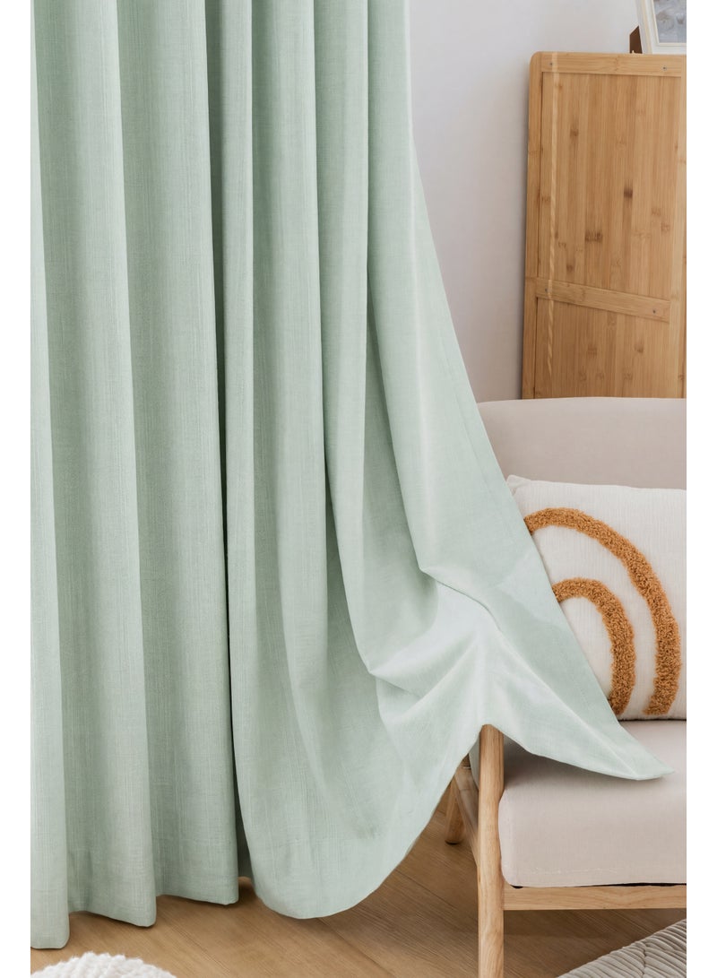 QBAID Chenille Blackout Curtain Panel with Grommet Top, Soft Textured Light Reducing Window Curtain for Bedroom Living Room, Multiple Size Options - Image 4