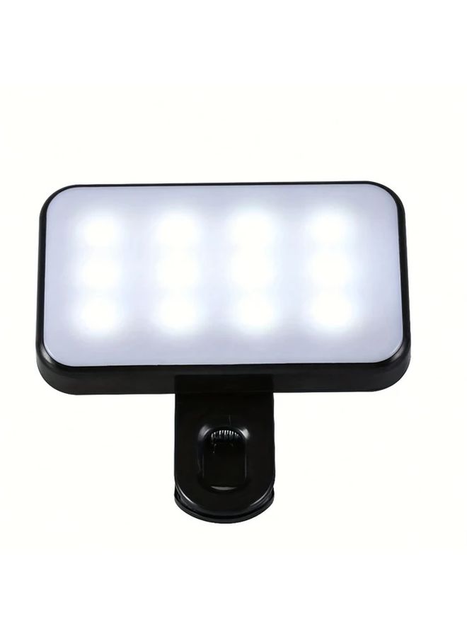 مصباح LED محمول باللون الأسود مزود بمشبك للإضاءة التكميلية للهاتف - Image 5