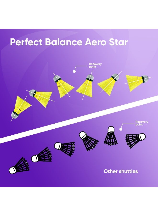 SOLPRO Aero Star Nylon Badminton Shuttlecock | Pack of 3 - Image 5