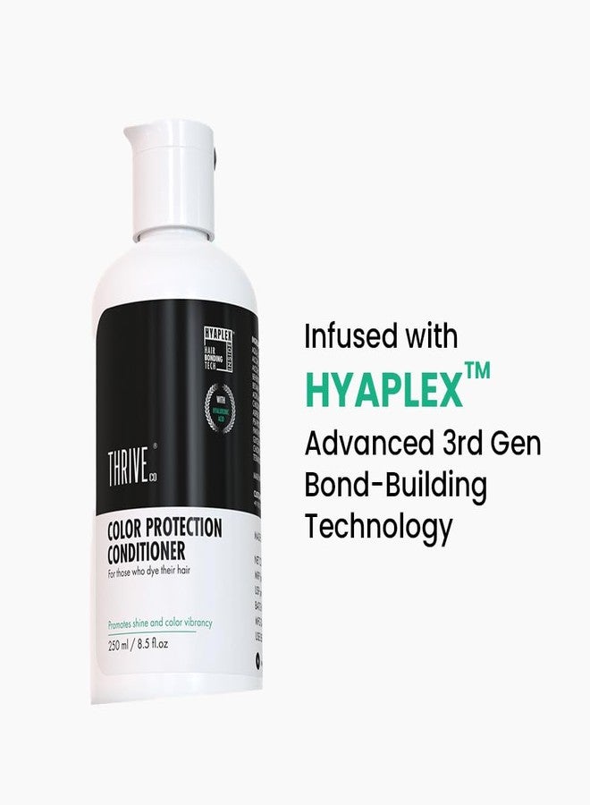 Thriveco Color Protection Conditioner | For Dye & Color Treated Hair | Bond Building Tech HYAPLEX™ & Hyaluronic Acid | Promotes Shine & Color Vibrancy | For Men & Women | 250ml (conditioner) - Image 4