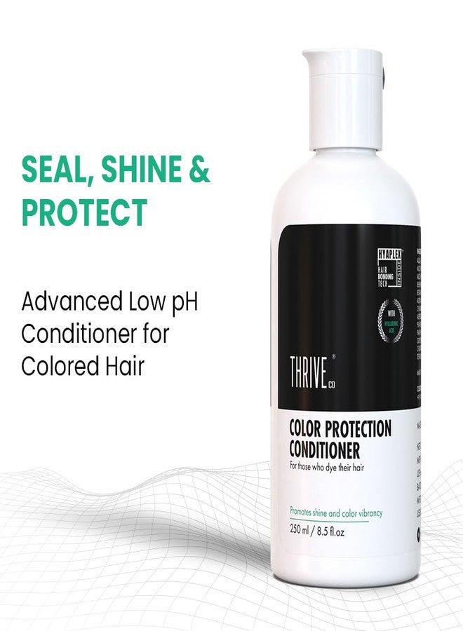 Thriveco Color Protection Conditioner | For Dye & Color Treated Hair | Bond Building Tech HYAPLEX™ & Hyaluronic Acid | Promotes Shine & Color Vibrancy | For Men & Women | 250ml (conditioner) - Image 3