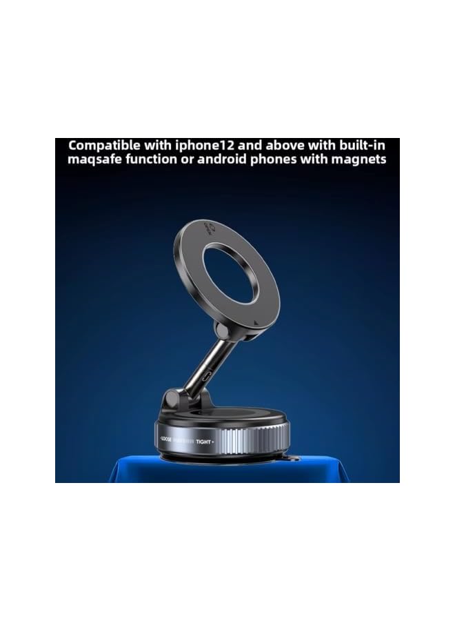 S-TOP Upgraded Magnetic Phone Holder | 360° Adjustable Vacuum Suction | Dashboard/Windscreen/Table | 3000gf Strongest Magnetic | Fit for iPhone مناسب لجميع الهواتف الذكية - Image 4