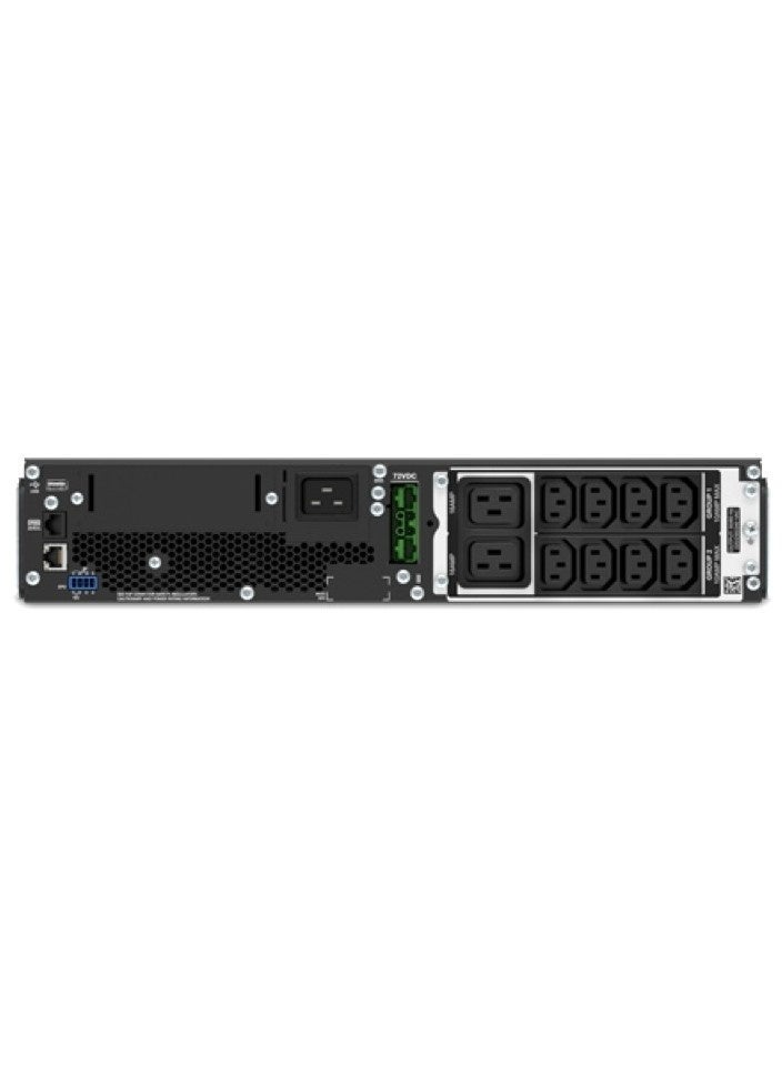 APC Smart-UPS SRT2200XLI 2200VA / 1980W Rackmount UPS 230V (Renewed) 8x IEC C13 + 2x IEC C19 + 2x Jumpers - Image 2