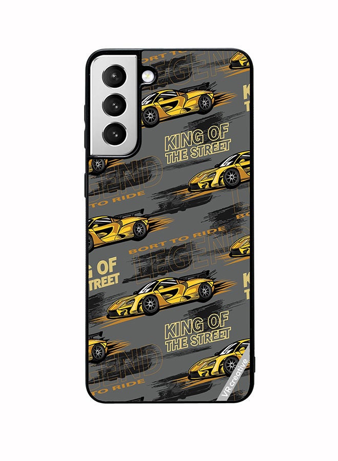 VR CREATIVE Protective Case Cover For Samsung Galaxy S22 Plus 5G Abstract Seamless Pattern With Sport Cars Design Multicolour - Image 1