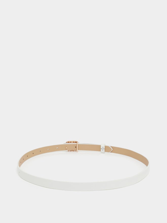 Styli Styli Faux Pearl Embellished Buckle Belt  - Image 3