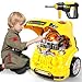Deejoy Large Truck Builder Kit for Toddlers 35 Kids Mechanic Workshop Set with Light and Sound Removable Engine Yellow 153x187inch - Image 2