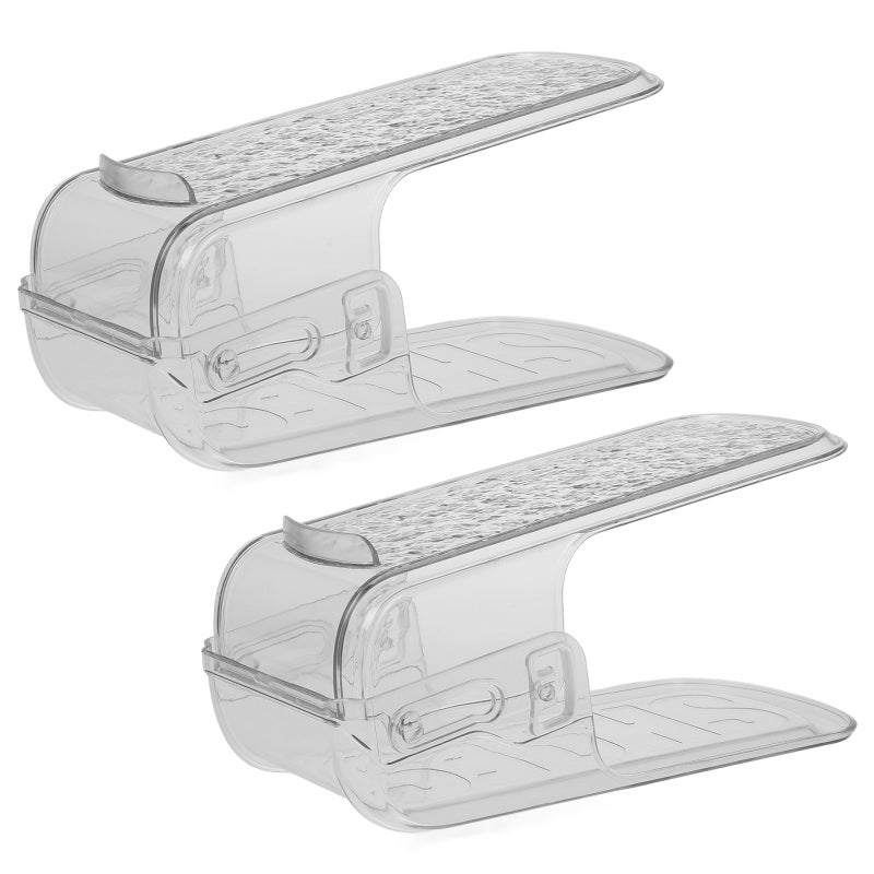 2pcs Shoe Organizer Shoe Slots Shoe Display Shoe Holder For Closet Shoe Rack Small Shoe Rack Shoe Racks Organizer Shoe Rack Vertical Shoe Storage Organizer - Image 1