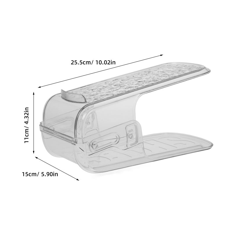 2pcs Shoe Organizer Shoe Slots Shoe Display Shoe Holder For Closet Shoe Rack Small Shoe Rack Shoe Racks Organizer Shoe Rack Vertical Shoe Storage Organizer - Image 2