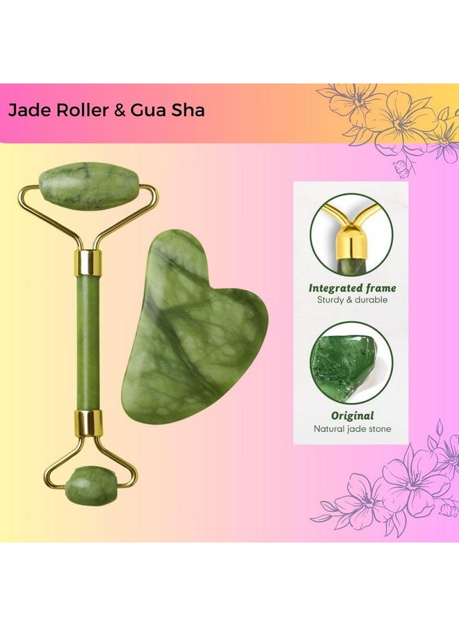 Probelle Glow Bundle | 0.5mm Derma Roller & Jade Roller with Gua Sha | Microneedling for Face & Hair Growth | Facial Massage, Collagen Boost & Skin Rejuvenation | Anti-Aging Beauty Set for Radiant Skin - Image 3