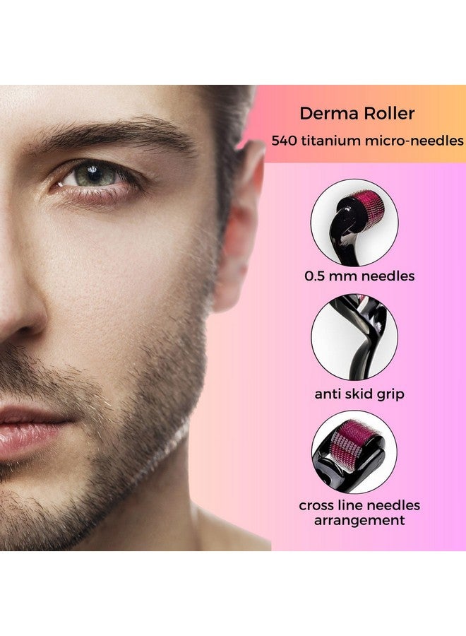 Probelle Glow Bundle | 0.5mm Derma Roller & Jade Roller with Gua Sha | Microneedling for Face & Hair Growth | Facial Massage, Collagen Boost & Skin Rejuvenation | Anti-Aging Beauty Set for Radiant Skin - Image 2