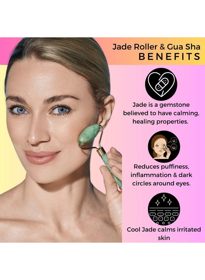 Probelle Glow Bundle | 0.5mm Derma Roller & Jade Roller with Gua Sha | Microneedling for Face & Hair Growth | Facial Massage, Collagen Boost & Skin Rejuvenation | Anti-Aging Beauty Set for Radiant Skin - Image 5