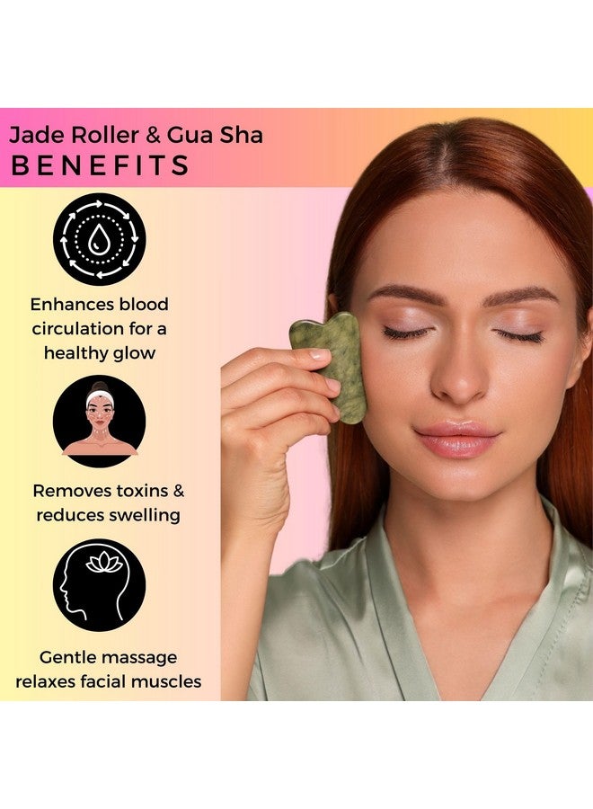 Probelle Glow Bundle | 0.5mm Derma Roller & Jade Roller with Gua Sha | Microneedling for Face & Hair Growth | Facial Massage, Collagen Boost & Skin Rejuvenation | Anti-Aging Beauty Set for Radiant Skin - Image 4