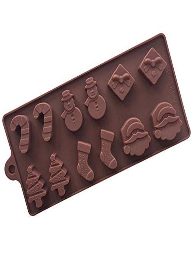 MASOOM NX Bakeware Silicon Set of 3 Chocolate Mould / 3 Assorted Slab Mould Combo (101-103-114) Bubbly Bar, Pyramid Bar & Christmas Designs - Image 3
