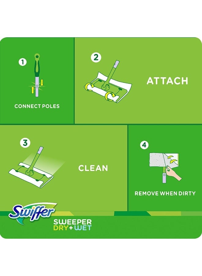 Swiffer Swiffer Sweeper Dry and Wet Floor Mopping and Cleaning Starter Kit  - Image 2