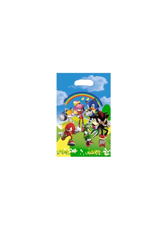 20Pcs Sonic the Hedgehog Party Favor Bags for Kids (4 Designs, 5 Each), Cool Sonic Gift Bags with Handles, Sonic Goodie Bags for Birthday Party Candy Treat Bags, Birthday Party Decoration Supplies - Image 3
