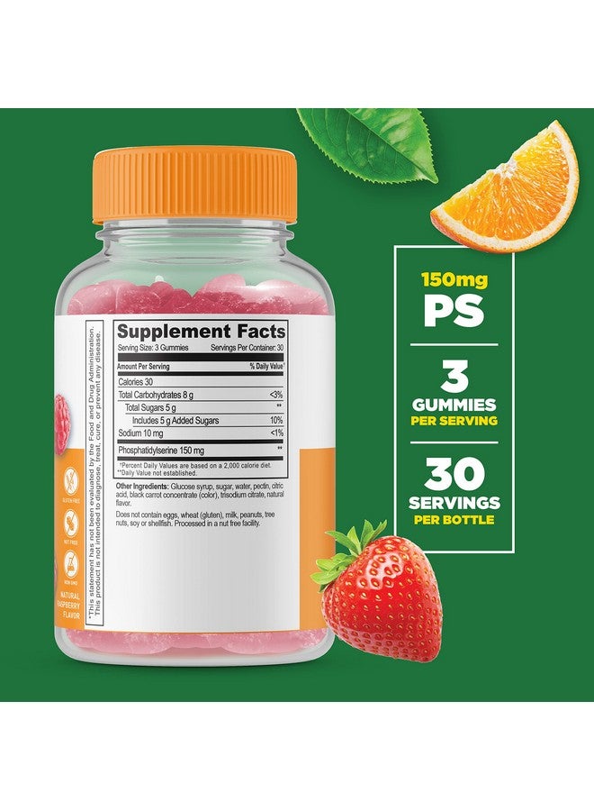 Lifeable Phosphatidylserine (Ps) Gummies Great Tasting Natural Flavor Vitamin Supplements Gluten Free Vegetarian Gmo Free Chewable For Focus And Memory For Adults Man Women (90 Count) - Image 3