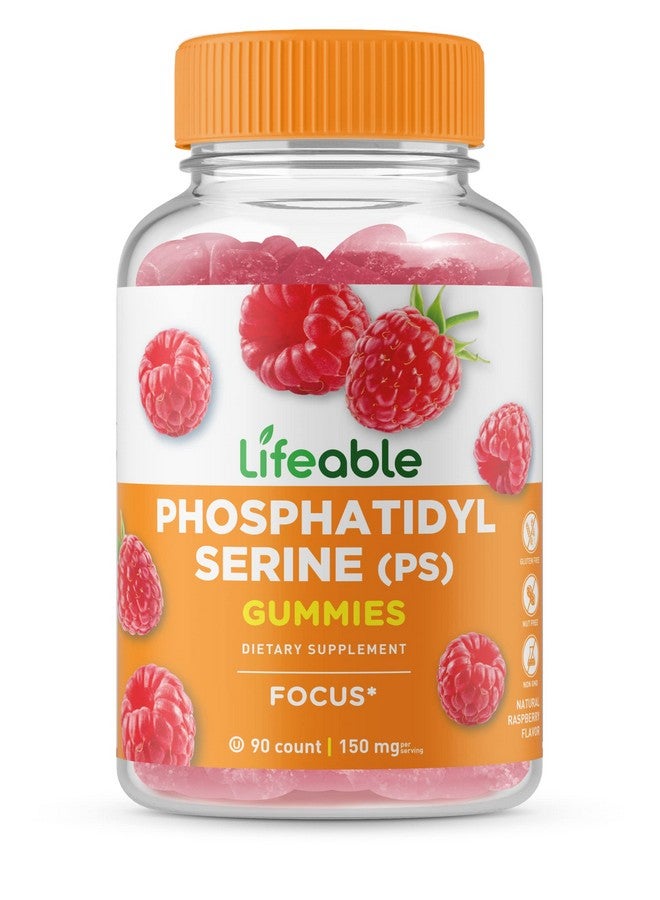Lifeable Phosphatidylserine (Ps) Gummies Great Tasting Natural Flavor Vitamin Supplements Gluten Free Vegetarian Gmo Free Chewable For Focus And Memory For Adults Man Women (90 Count) - Image 2