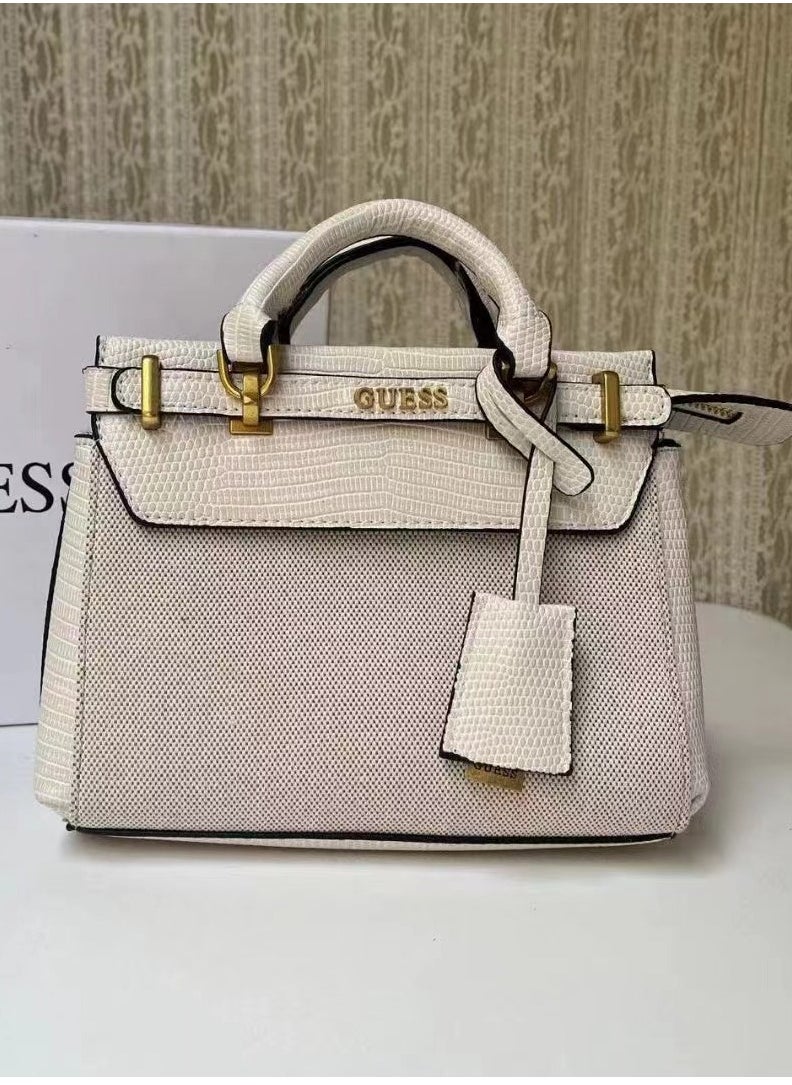 GUESS - Stylish Kelly Small Handle Belt Embellished Charm Tote - Image 1