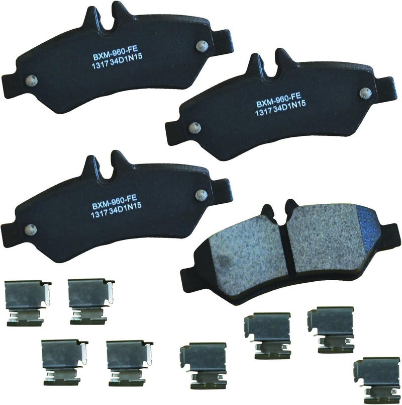 Bendix Premium SBM1317 Semi-Metallic Rear Brake Pads for Select Models Dodge Sprinter 2500, Freightliner 3500, Mercedes-Benz Sprinter, V250, Volkswagen Crafter Van - Image 1