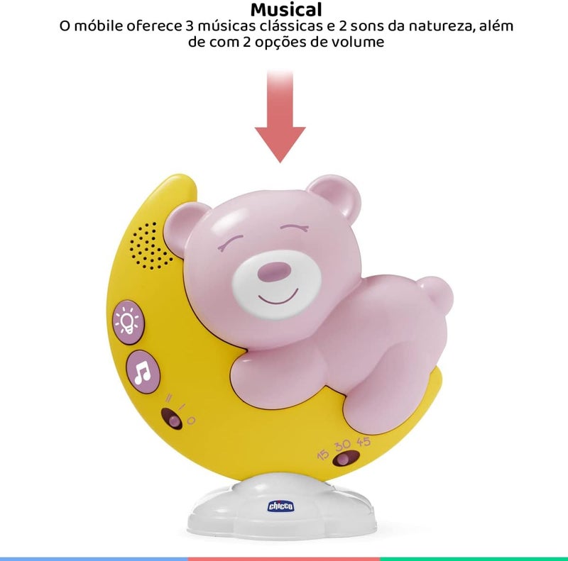 Chicco Next2Moon Cot Mobile 0m+, Pink - Image 5