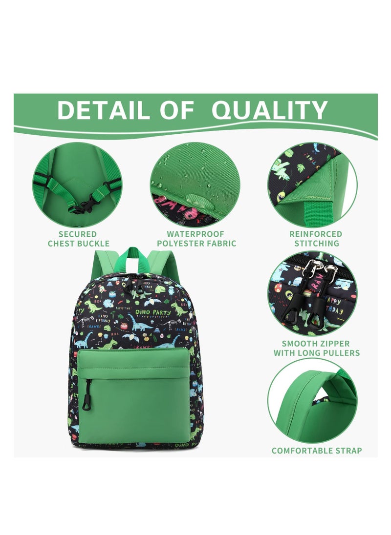 Excefore - Preschool Backpack KidsToddler Little Kid Backpacks for Boys with Chest Strap Cute Dinosaur Sizes for Preschool Elementary Toddlers - Image 1