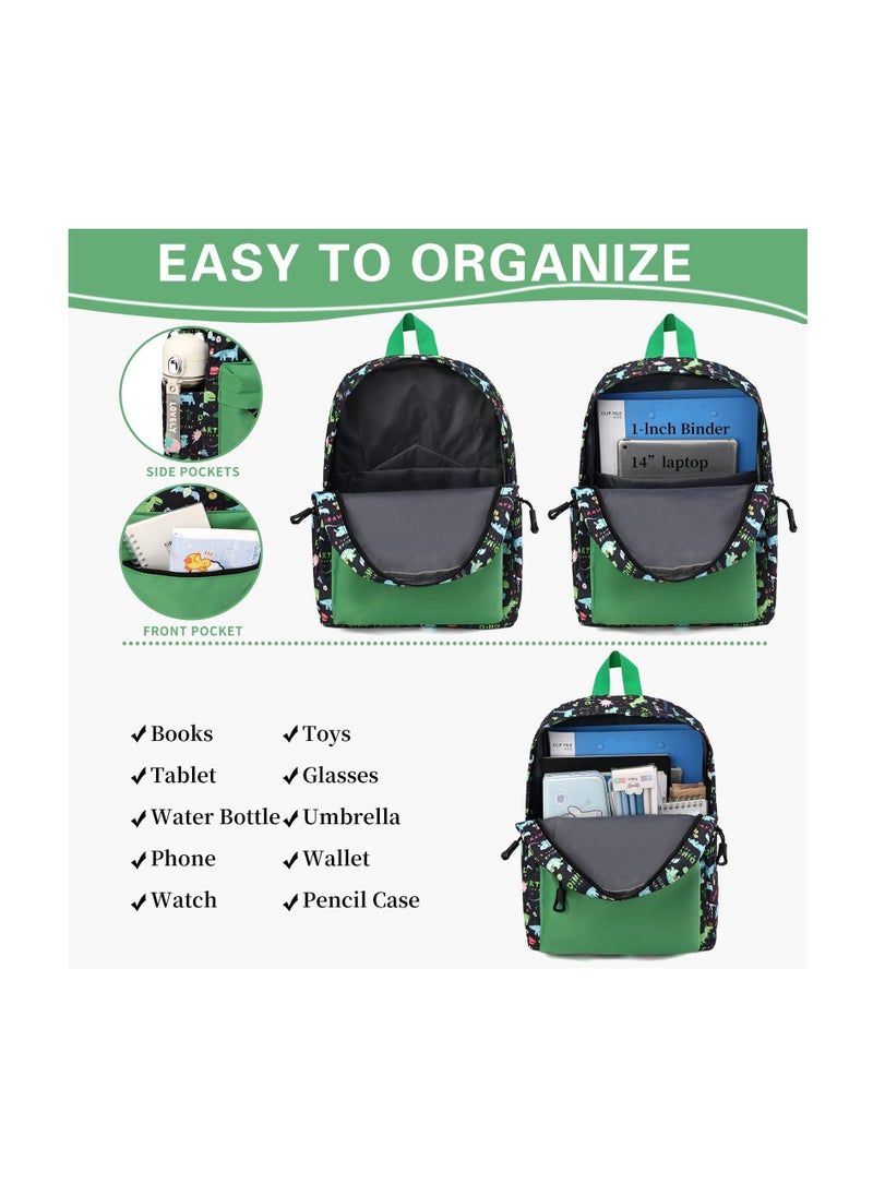 Excefore - Preschool Backpack KidsToddler Little Kid Backpacks for Boys with Chest Strap Cute Dinosaur Sizes for Preschool Elementary Toddlers - Image 1