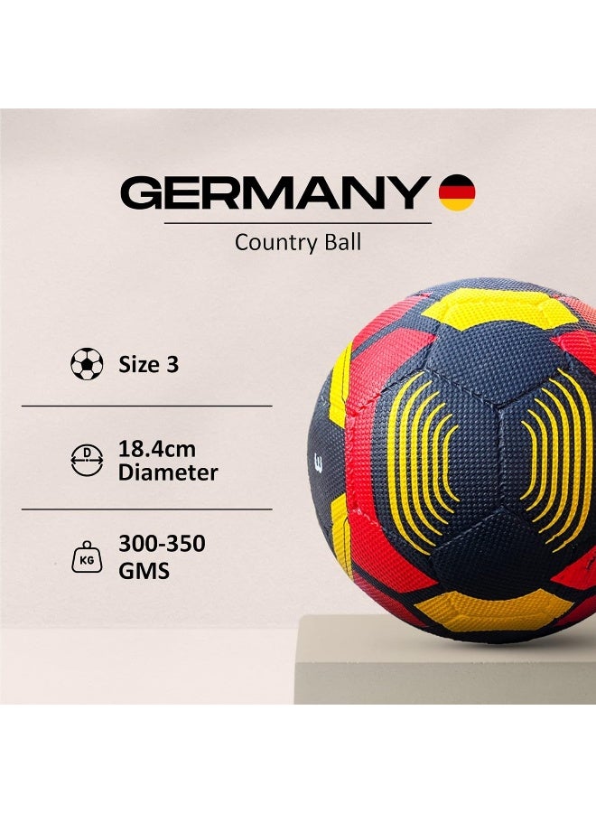 Vector X Germany Football – Rubber Moulded, Machine Stitched, 32 Panel, Multicolor, Size 3, Indoor & Outdoor Soccer Ball - Image 3