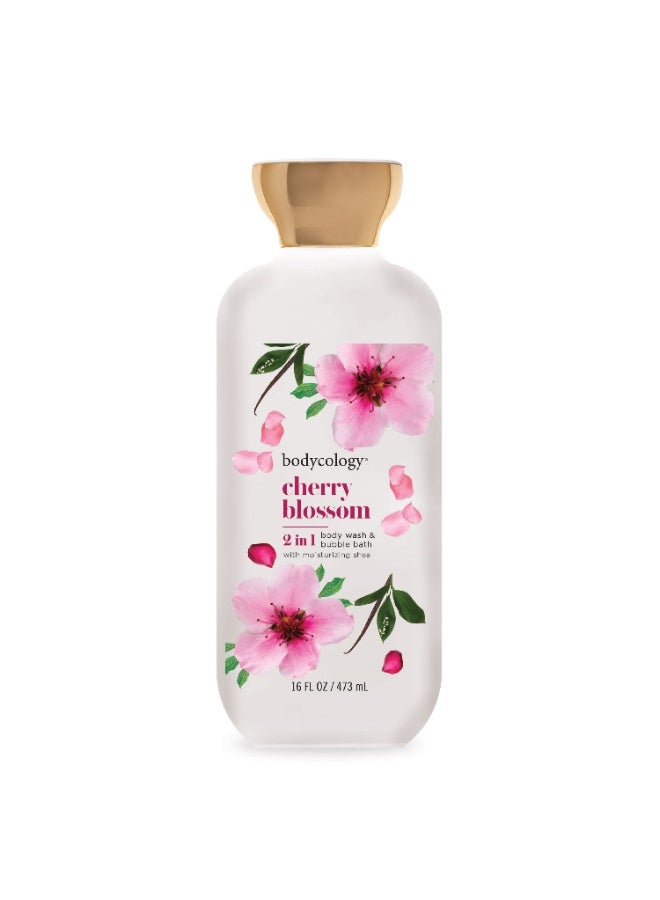 Bodycology Cherry Blossom Body Wash 473Ml Hydrating, Gentle Cleanser With Floral Fragrance