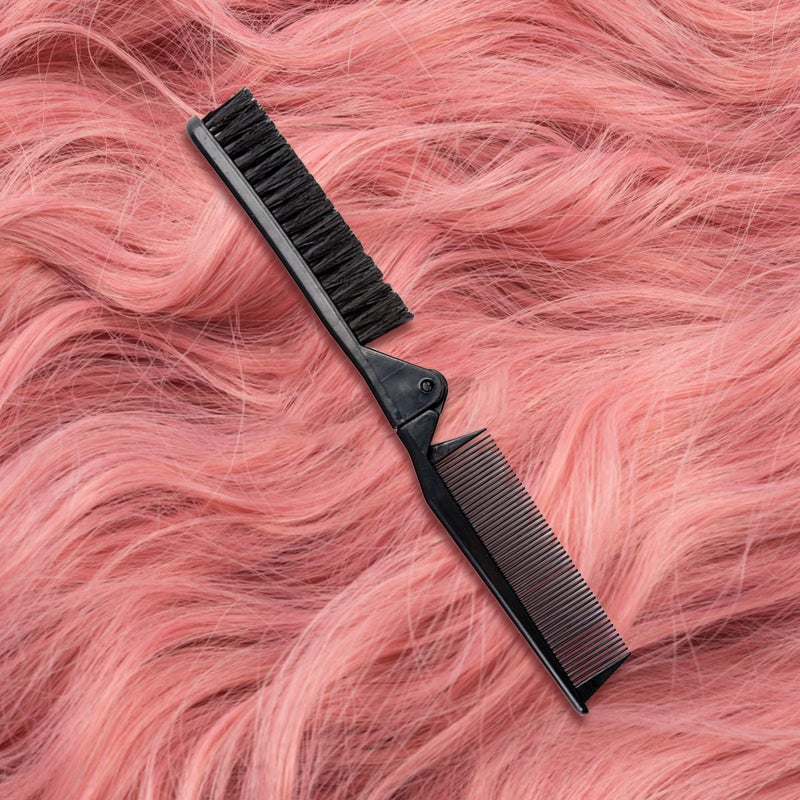 3pcs Foldable Travel Hair Comb: Compact Hairstyling Comb Double Sided For Men And Women - Pocket Folding Hair Brush For Office Gym Outdoor - Image 4