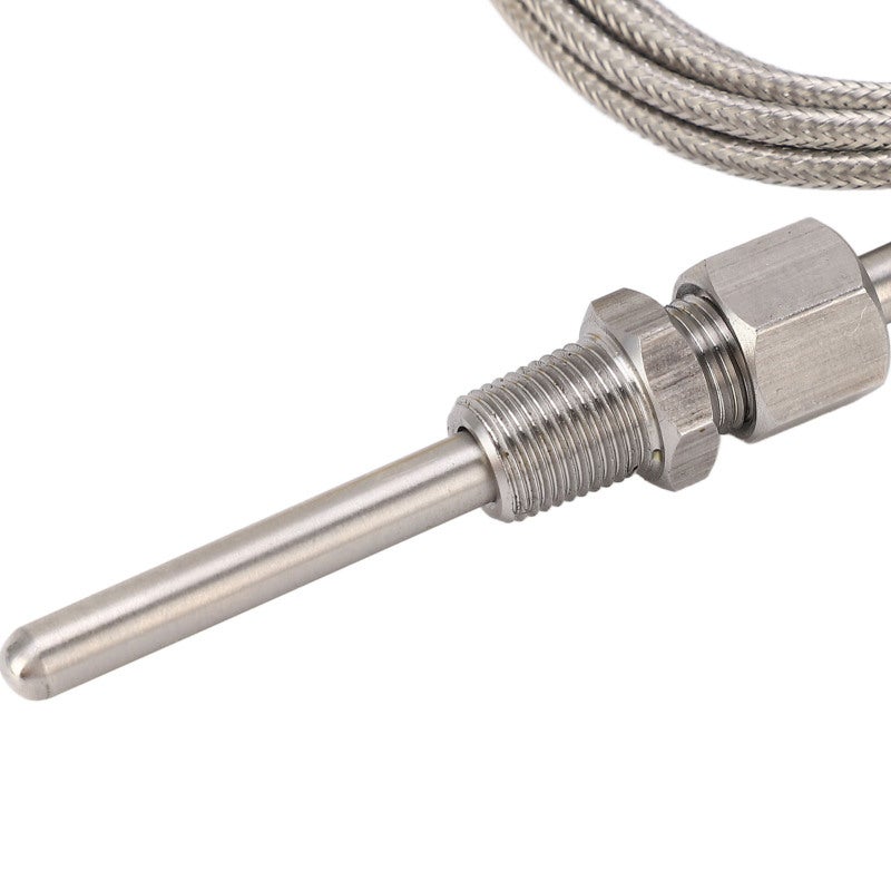 K Type Thermocouple: ±1℃ High Accuracy, -100 To 1250℃ Wide Range, 1/8in NPT Thread 80mm Stainless Steel Temperature Probe - Compact Easy Installation, High Reliability Sensor for Industrial & Lab Temp - Image 4