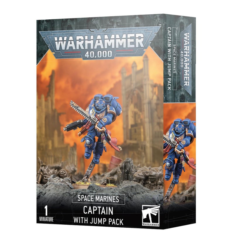 Games Workshop - Warhammer 40,000 - Space Marines: Captain with Jump Pack (2023 Edition), Black - Image 3