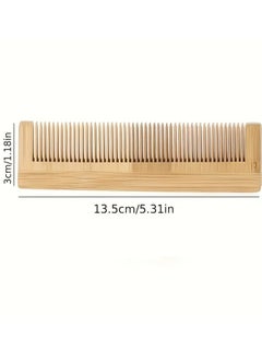 ORiTi Detangling Bamboo Comb for Men and Women - Wide Tooth Hair Scalp Massage Brush for Healthy Hair and Scalp  - Image 3