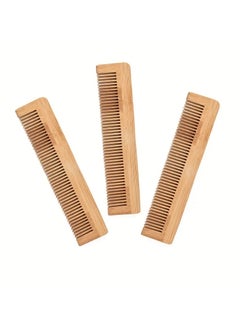 ORiTi Detangling Bamboo Comb for Men and Women - Wide Tooth Hair Scalp Massage Brush for Healthy Hair and Scalp  - Image 2
