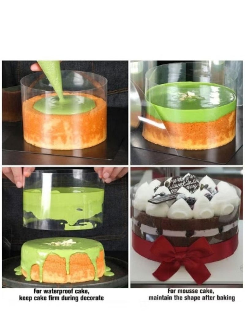 Generic Cake Collars Transparent Acetate Clear  - Image 2
