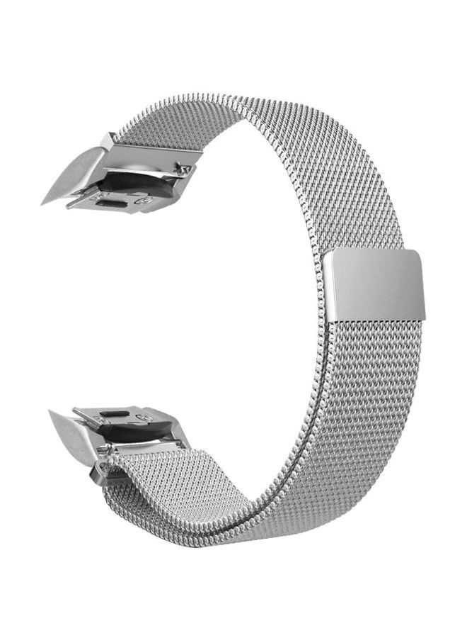 NIBEMINENT Replacement Band For Samsung Gear S2 SM-R720 Silver